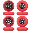 AOWISH 8-Pack Inline Skate Replacement Wheels 85A Outdoor Asphalt Formula Roller Blades Wheels Indoor Roller Blades Wheels with Bearings ABEC-9 & Floating Spacers (Red, 72mm) view 3