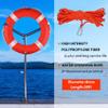 BALAVA Life Ring 23",Boat Safety Throw Rings with Reflective Tape & Grab Lines,Orange Life Ring Buoy for Boats,Include Water Floating Life Saving Rope(1Pack) view 3