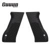 Guuun G10 Grips for Jericho 941 F9 Full Size OPS Eagle Wing Texture - Black view 2