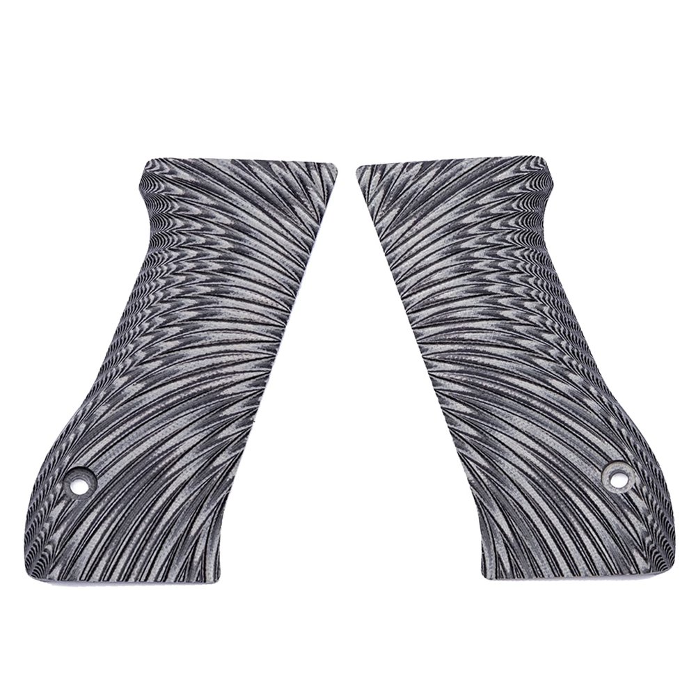 Guuun G10 Grips for Jericho 941 F9 Full Size OPS Starburst Texture - Gray