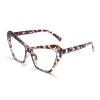 COTIA Anti Blue Light Glasses Cat Eye Women Fashion Glasses Non Prescription Eyeglasses Frames for Women Men (Large, flower) view 1