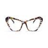 COTIA Anti Blue Light Glasses Cat Eye Women Fashion Glasses Non Prescription Eyeglasses Frames for Women Men (Large, flower) view 2