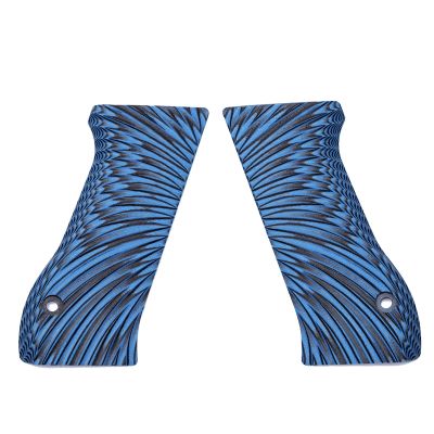 Guuun G10 Grips for Jericho 941 F9 Full Size OPS Starburst Texture - Blue