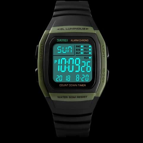 YZYL Multifunctional Waterproof Fashion Luminous Electronic Running Sports Simple Chronograph Watch pin Buckle Men and Women Gift