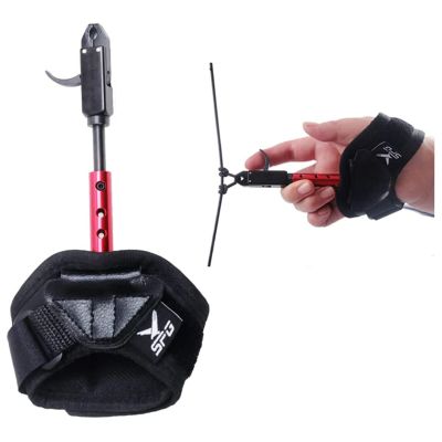 SOPOGER Archery Bow Release for Compound Bow 3 Gear Youth Bow Release Adjustable Bow Release Thumb for Adults Kids Hunting Shooting Accessories (Red)