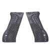 Guuun G10 Grips for Jericho 941 F9 Full Size OPS Eagle Wing Texture - Gray view 1