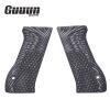 Guuun G10 Grips for Jericho 941 F9 Full Size OPS Eagle Wing Texture - Gray view 2