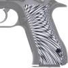 Guuun G10 Grips for Jericho 941 F9 Full Size OPS Starburst Texture - White view 1