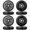 AOWISH 8-Pack Inline Skate Replacement Wheels 85A Outdoor Asphalt Formula Roller Blades Wheels Indoor Roller Blades Wheels with Bearings ABEC-9 & Floating Spacers (Black, 72mm) view 3