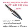 Field Points arrowheads 150 Grains Archery Field Points, 11/32 Stainless Steel Screw in Archery Field Tips and Broadheads A Grain 2.9x2.3x0.6 view 3