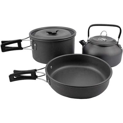 Sxdthy Camping Cookware Mess Kit, Portable Camping Cooking Set for Backpacking, Outdoor Hiking and Picnic Pot Pan Kit (Color : C)