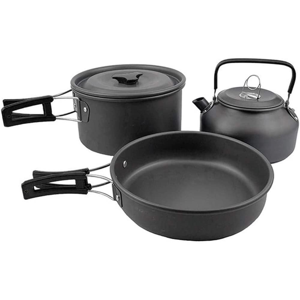 Sxdthy Camping Cookware Mess Kit, Portable Camping Cooking Set for Backpacking, Outdoor Hiking and Picnic Pot Pan Kit (Color : C)