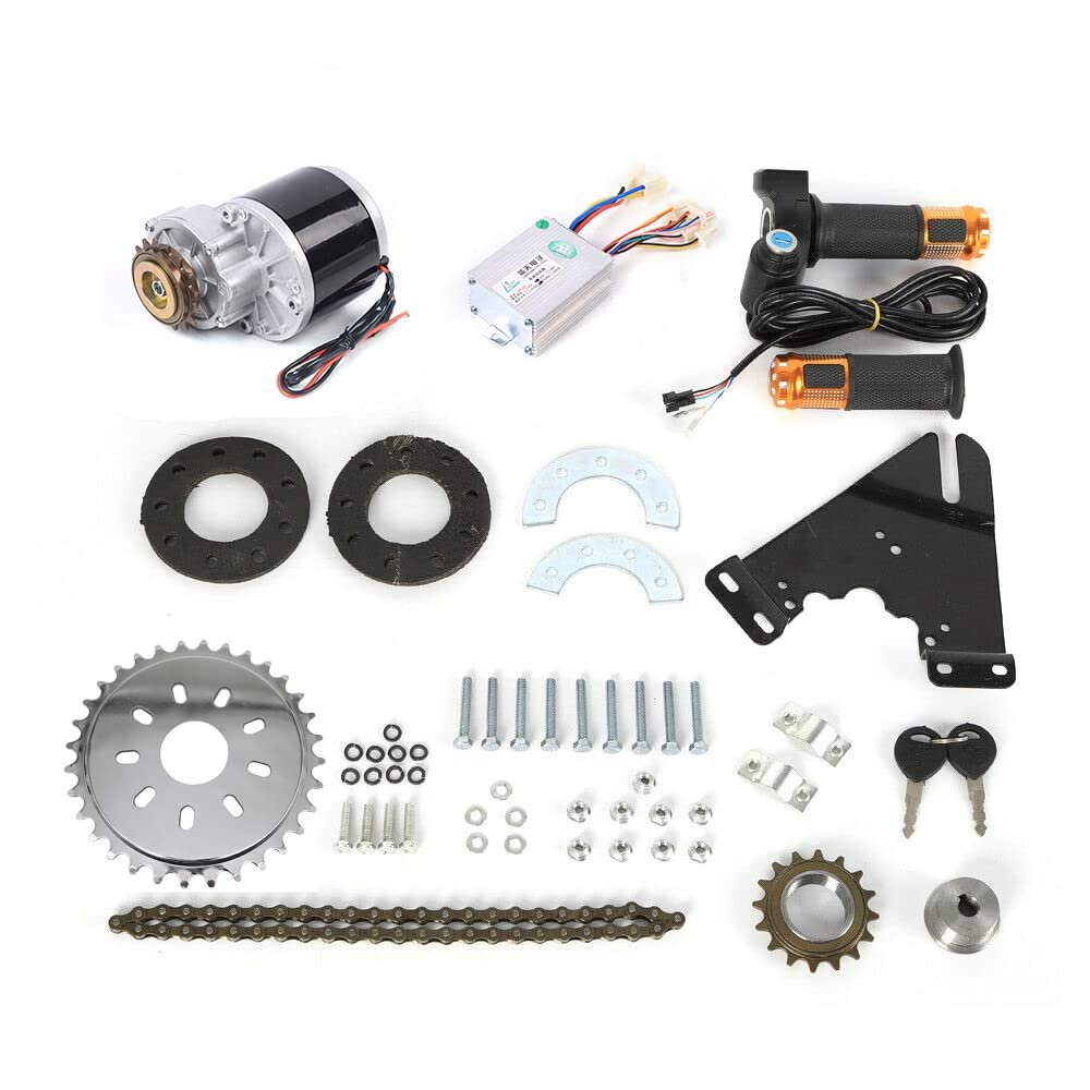 LYNICESHOP 350W 36V E-Bike Conversion Kit Twist Kit Waterproof for Common Bike