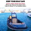 4-Pack Bungee Dock Line Boat Ropes for Docking Line Mooring Rope with Stainless Steel Clip Accessories view 4