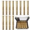 150 Grain Archery Arrow Copper & Aluminum Insert Screw Copper Brass Arrow Inserts Arrowheads Connector,for Diameter.244 Arrow Shaft Archery Accessories(12 PCS) view 1