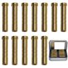 50 Grain Archery Arrow Copper Insert Screw Copper Brass Arrow Inserts Arrowheads Connector,for Diameter.244 Arrow Shaft Archery Accessories(12 PCS)