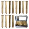 100 Grain Archery Arrow Copper Insert Screw Copper Brass Arrow Inserts Arrowheads Connector,for Diameter.244 Arrow Shaft Archery Accessories(12 PCS) view 1