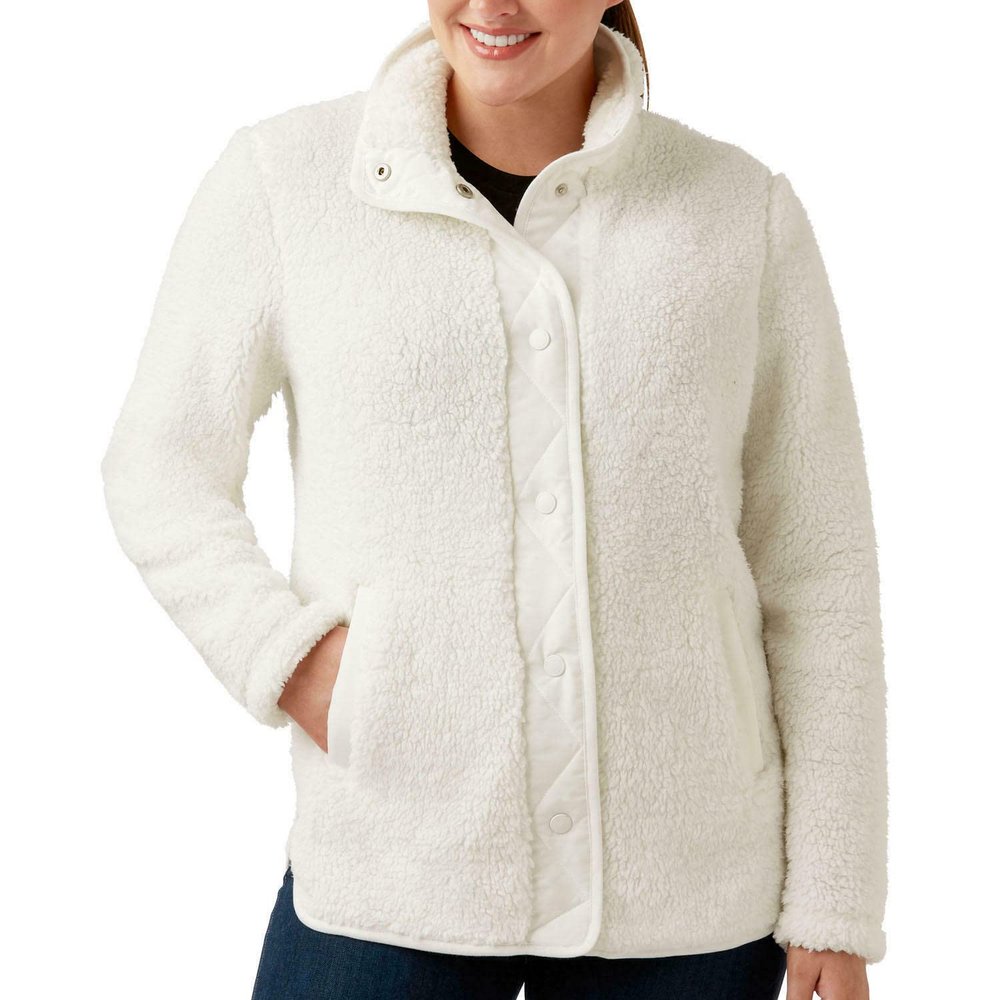Member's Mark Ladies Sherpa Jacket (M, Ivory)