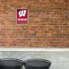 Rico Industries NCAA Wisconsin Badgers Standard Personalized/Custom Metal 8.5" x 11" Parking Sign - Home Dcor - Indoor/Outdoor view 2