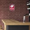 Rico Industries NCAA Wisconsin Badgers Standard Personalized/Custom Metal 8.5" x 11" Parking Sign - Home Dcor - Indoor/Outdoor view 4