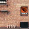 Rico Industries NCAA Oregon State Beavers Personalized/Custom Metal 8.5" x 11" Parking Sign - Home Dcor - Indoor/Outdoor view 3