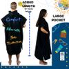 Long Beach SURF CO Surf Poncho | Wetsuit Changing Towel Hoodie with Pocket | Quick Dry Hooded Beach Towel view 2