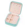 VOMNA Mini Jewelry Travel Case,Small Jewelry Box,Traveling Jewelry Organizer,Portable Jewellery Storage Holder for Rings Earrings Necklace Bracelet Bangle for Girls Women(Blue - 1 pack) view 1
