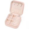 VOMNA Mini Jewelry Travel Case,Small Jewelry Box,Traveling Jewelry Organizer,Portable Jewellery Storage Holder for Rings Earrings Necklace Bracelet Bangle for Girls Women(Pink - 1 pack) view 1
