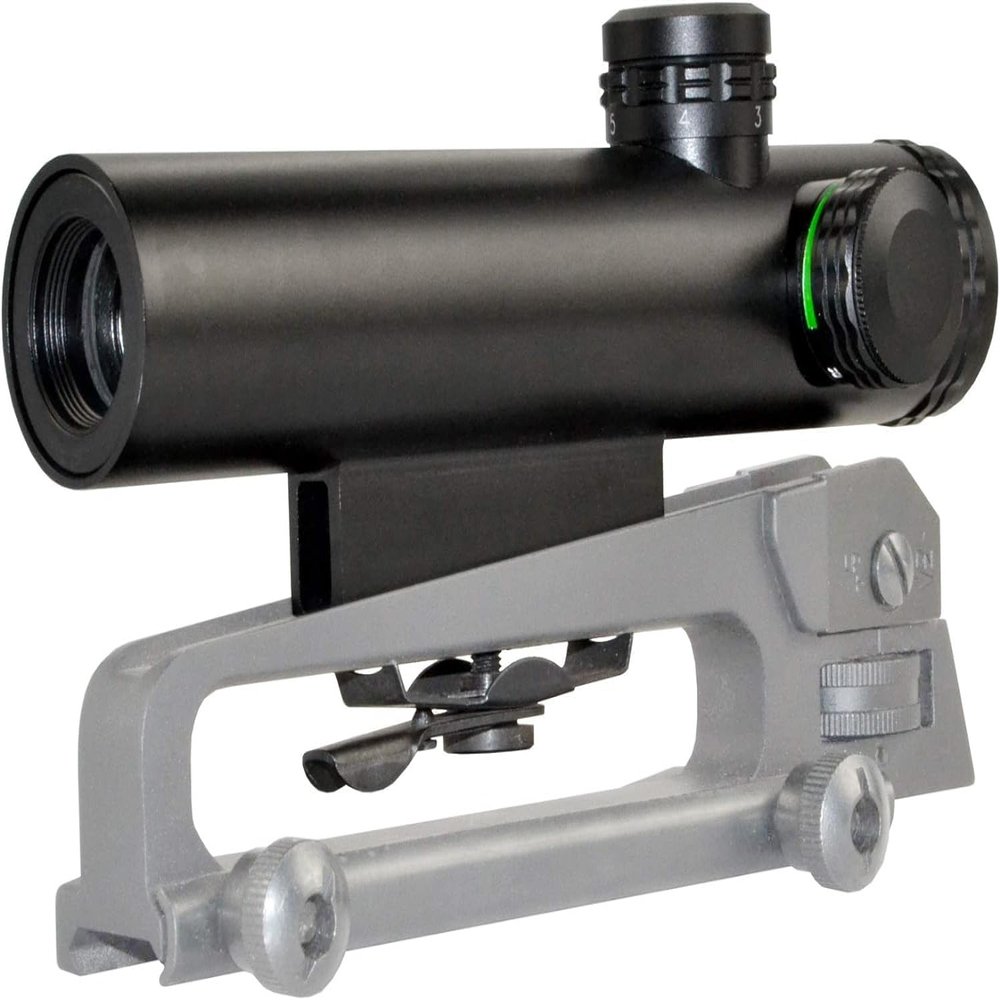 4X20 Compact Red/Green Illuminated Reticle Scope, Duplex fits Ca Handle & Single Picatinny Mounts