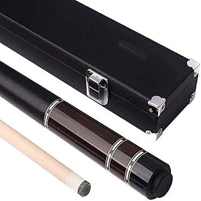 Pool Cue Billiard Cue 1/2 Link 58" 19oz Maple Pool Cue with 11.75mm Head and Storage Box, Handcrafted, Well Crafted Pool Cue for Kids and Adults WEWYQSJXBXF-220213