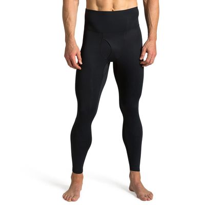 Tommie Copper Mens Pro-Grade Lower Back Support Tights I Breathable, 50 UPF, Compression Support for Low Back Muscle Support - Black - Medium