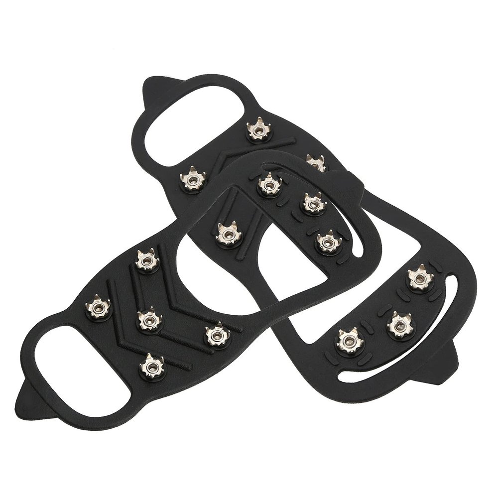 01 02 015 Snow Spikes Claw, Stretchable Outdoor Ice Crampons for Ice for Snowfield(L)