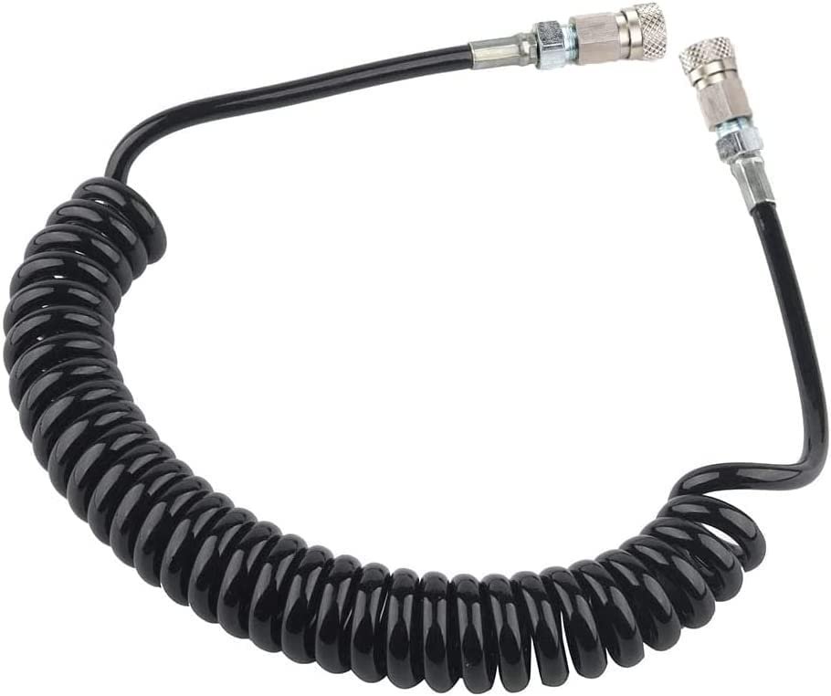 Manloney LLC Paintball Airsoft Fill Whip Hose 4500psi PCP Fill ing & Charging System with Foster Quick-Detach Hose Assembly (Remote Coil/Female Charging System)