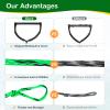 Water Sport Lines, Waterski Ropes Trick Handle 75 Foot 4 Section Phat Grip Thick Thermal Boat Wakeboard Water Sports Tow Rope, Green&Black view 3