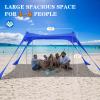 Poudee Beach Tent, 1010 FT Beach Canopy with 4 Poles, UPF50+ Pop Up Sun Shelter for 4-8 Person, Portable Outdoor Shade Canopy for Beach, Picnics, and Backyard view 3