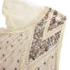 2022 New Women's Long Evening Dress 1920s Flapper Party Cocktail Mermaid Formal Long Maxi Gown Spring Beige view 3