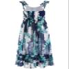 Bonny Billy Girls' Spaghetti Straps Casual Bohemian Beach Maxi Long Dress Size 10-11 Dark Blue view 4