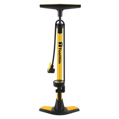 TOOLITIN Floor Bike Pump with Gauge,160 PSI High Pressure,Bicycle Pump Compatible with Presta and Schrader Valve,Bike Tire Pump for Road Bike,MTB,Hybrid,Balls