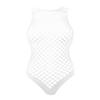 Sywiyi Fishnet Bodysuit Teddy Babydoll Lingerie for Women Mesh Sheer One Piece Monokini Swimsuits White One Size view 1