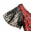 FUNDAISY Women Halter V-Neck Sequins Tassel 1920s Flapper Inspired Party Dance Dress with 20s Gatsby Accessories Set (Small, Style F Flower Black Red) view 4