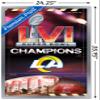 Trends International NFL Los Angeles Rams - Commemorative Super Bowl LVI Champions Team Logo Wall Poster, 34L x 22.4W, Silver Framed Version view 3
