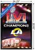 Trends International NFL Los Angeles Rams - Commemorative Super Bowl LVI Champions Team Logo Wall Poster, 34L x 22.4W, Black Framed Version view 3