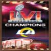 Trends International NFL Los Angeles Rams - Commemorative Super Bowl LVI Champions Team Logo Wall Poster, 34L x 22.4W, Mahogany Framed Version view 1