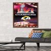 Trends International NFL Los Angeles Rams - Commemorative Super Bowl LVI Champions Team Logo Wall Poster, 34L x 22.4W, Mahogany Framed Version view 2