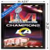 Trends International NFL Los Angeles Rams - Commemorative Super Bowl LVI Champions Team Logo Wall Poster, 22.4L x 14.7W, Black Framed Version view 3