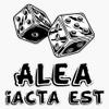 Alea Iacta Est - The Die Is Cast - Julius Caesar Bumper Sticker Vinyl Decal 5" view 1