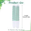 EVAZEN St. Patrick's Day Socks Striped Shamrock Over Knee Thigh High Stockings Green Irish Costume Leg Warmers for Women Men (B-Three pairs) view 4