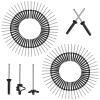 100 Set of 3/16" Long Grip Tri-Grip Rivets Blind Rivets Tri-Fold Bulb Mounting Rivet with Waterproof O-Rings for Deep Water Installing Kayak Canoe and Boat Accessories etc view 1