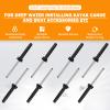 100 Set of 3/16" Long Grip Tri-Grip Rivets Blind Rivets Tri-Fold Bulb Mounting Rivet with Waterproof O-Rings for Deep Water Installing Kayak Canoe and Boat Accessories etc view 4