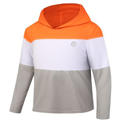 Kids Sun Shirt UPF50+ Rash Guard Quick Dry Long Sleeve Hoodie Shirts Swim Shirts Thumb Holes Fishing Workout Playing Camping